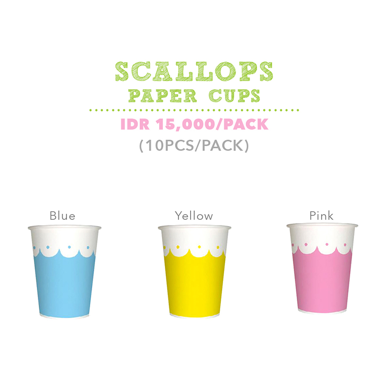 Scallop Paper Cups